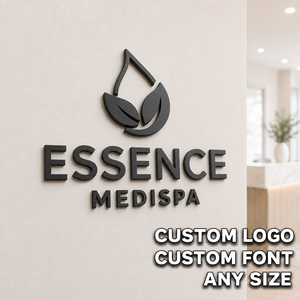 Custom Metal <strong>Letters</strong> Standoff Mounted Cafe Sign Matte Black 3D Lettering Stainless Steel Wall Logo Signage - Product Image 4