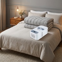 Matelas intelligent de luxe en coton de bambou 600TC à double zone de contrôle de température avec système de refroidissement silencieux et de réchauffement doux