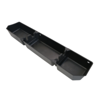 Boîte de rangement sous le siège arrière BONULI en PP noir pour Ford F150 16-23, accessoires automobiles de haute qualité détachables