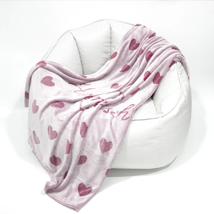 Hot Bán Màu Đỏ Trái Tim Trở Lại In Và Nhân Vật Mô Hình Thanh Lịch <span class=keywords><strong>Flannel</strong></span> Chăn Với Cắt Bền Lãng Mạn Cho Valentine - Product Image 2