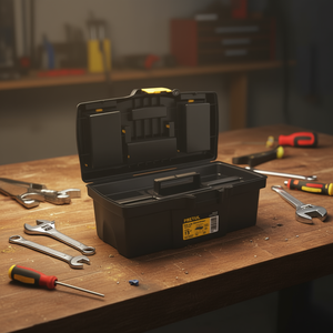 Boîte à outils en plastique étanche Pretul CHP-13CP à 13 compartiments, design rectangulaire, fermeture à loquet, 60x40x30 cm, capacité jusqu'à 50L - Product Image 2