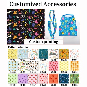 Ensemble <span class=keywords><strong>Harnais</strong></span> et Laisse pour Chat et Chiot, Motif Dessin Animé Personnalisé, Vêtement de Voyage et de Promenade pour Chaton, T-shirt en Tissu pour Chien et Chat, Vêtements pour Animaux de Compagnie - Product Image 3