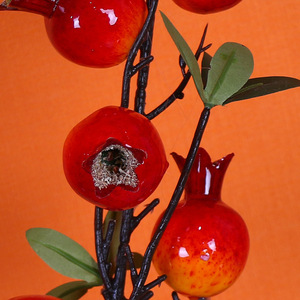 Arreglo de Flores Artificiales de Granada Kch, Rojo, 2 Colores, Tallo Individual, Decoración para el Hogar, Decoración DIY para Interiores y Exteriores - Product Image 3