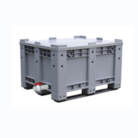 Grande boîte isotherme empilable en plastique de 610l pour le transport des fruits de mer Caisse à poissons