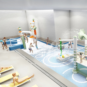 Mini glissières en fibre de verre de conception d'équipement de parc <span class=keywords><strong>aquatique</strong></span> fait sur commande pour le Waterboom d'intérieur de <span class=keywords><strong>centre</strong></span> <span class=keywords><strong>aquatique</strong></span> d'enfants - Product Image 1