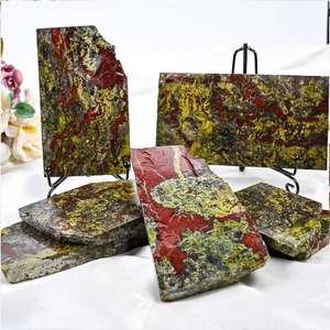 Venta al por Mayor de Losas de Sangre de Dragón Talladas a Mano, de Alta Calidad, Estilo Bohemio, Forma Irregular, Decoración para el Hogar - Product Image 1