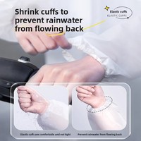 Imperméable jetable simple en EVA pour adultes et enfants, idéal pour les voyages en plein air, la randonnée en montagne, épaissi, long, couvrant tout le corps, imperméable et portable