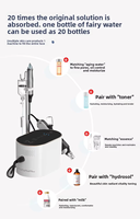 Appareil de beauté Newface 2 en 1 Nano Crystal Water Light Instrument pour l'infusion des couches intermédiaires, le nettoyage du visage et l'hydratation