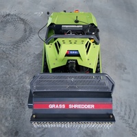 Tondeuse à fléaux de 800 mm de largeur de coupe, moteur diesel Yuchai, 48 lames, haute efficacité pour la coupe et le broyage de l'herbe, débroussailleuse forestière