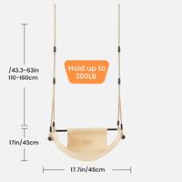 Ropecube Balançoire de sécurité ergonomique pour tout-petits - Chaise balançoire en U réglable avec coussin lavable en machine pour parc de trampoline et école