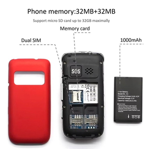 Téléphones mobiles pliables à double écran GSM 2,4 pouces, double SIM, clavier pour personnes âgées, téléphone à clapet senior avec un bon prix, 2G - Product Image 5