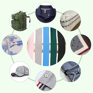 Tùy chỉnh in Jacquard satin mô hình thiên vị đàn hồi ràng buộc Băng 15mm & 25mm rộng <span class=keywords><strong>polyester</strong></span> nylon bông vải dây đeo ban nhạc - Product Image 4