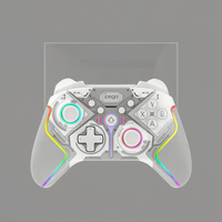 Manette de jeu sans fil BT ergonomique programmable à vibration TURBO avec joystick RGB et déclencheur réglable pour Android/iOS/PC