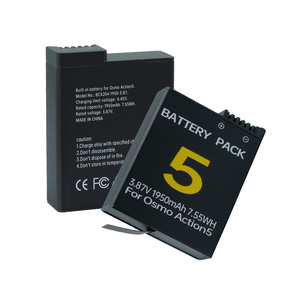 Batteria per Fotocamera Action5pro/4/3, 1950mAh, Ioni di Litio Ricaricabile, <span class=keywords><strong>XYN</strong></span> OEM Compatibile, Disponibile - Product Image 4