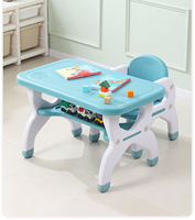 Ensemble table et chaise d'activités pour enfants, stable et multifonctionnel, bureau d'apprentissage pour enfants avec rangement pour la maternelle