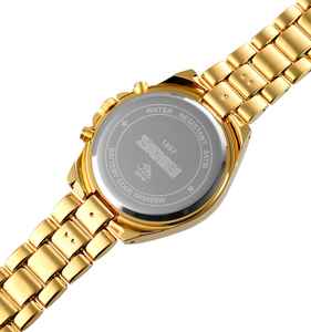 SKMEI 1897 Nouvelle sortie, vente chaude, montre à quartz pour homme de luxe tendance, étanche 3ATM avec cadran en verre - Product Image 4