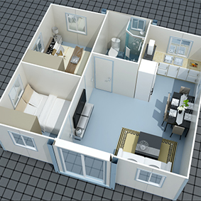 บ้านตู้คอนเทนเนอร์แบบขยายได้สำหรับทำเหมืองบ้านแบบมีปีกบ้านหรูหรา - Product Image 6