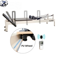 Reformer de Pilates en alliage d'aluminium blanc réglable, norme européenne, avec système à ressorts allemands, certifié CE, pour studio de Pilates, personnalisable OEM