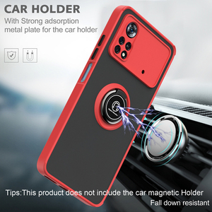 Pour Xiaomi <span class=keywords><strong>Poco</strong></span> <span class=keywords><strong>X4</strong></span> Pro, étui avec anneau de doigt, étui de téléphone pour Xiaomi <span class=keywords><strong>Poco</strong></span> F4 GT, étuis arrière pour Xiaomi 11T 12 X - Product Image 2