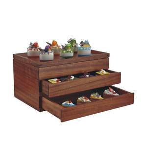 Exhibidor de Alimentos de Madera de Fábrica, Mesa de <span class=keywords><strong>Buffet</strong></span> Elevada, Soporte para Té de la Tarde, Catering Moderno de Lujo, <span class=keywords><strong>Buffet</strong></span> Cuadrado Único para Bodas - Product Image 3