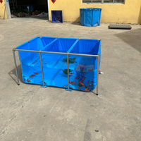Bassin d'aquaculture pliable en PVC durable de 5000 litres pour l'élevage de poissons, matériau plastique pour l'agriculture