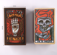 Set Oracle Buatan Tangan Berkualitas Tinggi Grosir, Kartu Tarot Kustom dengan Buku Panduan