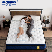 Matelas d'hôtel intelligent OEM/ODM en mousse à mémoire de forme et ressorts ensachés hybrides, livré en boîte pour chambre à coucher