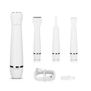 Rasoir électrique pour <span class=keywords><strong>poils</strong></span> pubiens, tondeuse 4 en 1 pour femmes, rasoir facial et nasal remplaçable, kit de toilettage rechargeable pour femmes - Product Image 6