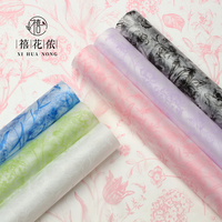 Papier d'emballage floral semi-transparent Xihuanong Floral Forest, style frais, feuille pour bouquet DIY, fournitures de fleuriste en gros
