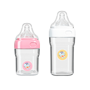 Biberón de Boca Ancha Cuadrada de PP para Bebés, Libre de BPA, Anti-Cólicos, con Tetina de Silicona para Leche Materna, Biberón para Recién Nacidos - Product Image 3