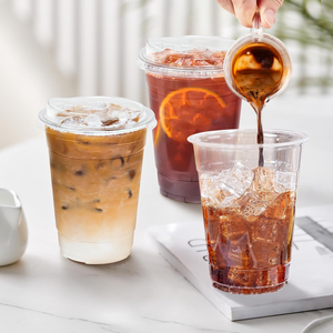 360ml PET Disposable <b>Smoothie</b> <b>Cup</b> for Cold Drinks and Party Use-Smooth Elegant Green Style PP <b>Cup</b> Design - Product Image 4