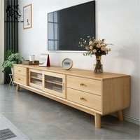 Meuble TV en bois écologique sur mesure, fabriqué en usine, prix abordable, prêt à être expédié, pour salon et chambre.