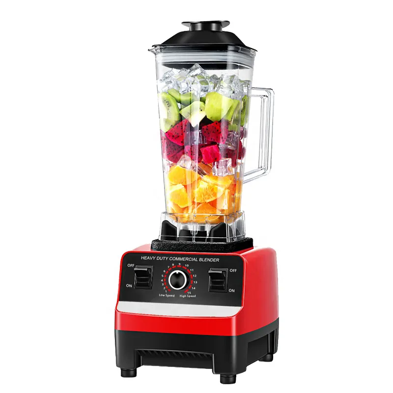 Populaire Best Verkopende 2 In 1 1500W Zware Commerciële Mixer 2l 1l Smoothie Sterke Juicer Keukenmachine Blender