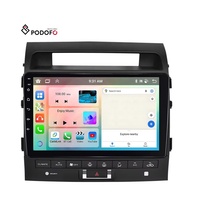 Podofo 10.1 pouces 4 + 64G Android autoradio stéréo Carplay Android Auto pour Toyota Cruiser 2007-2015 IPS DSP GPS RDS