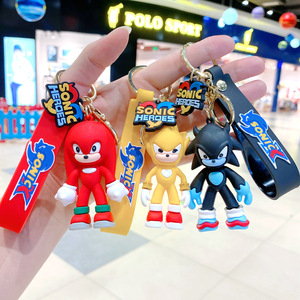 <span class=keywords><strong>Llavero</strong></span> Colgante de PVC Ecológico con Forma 3D de Personaje de Anime <span class=keywords><strong>Sonic</strong></span>, para Coche y Bolso, Regalo Promocional - Product Image 3