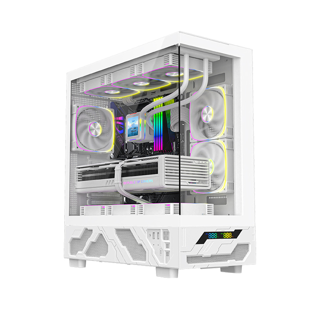 Popular Style LED Display Luxury ATX Gaming Pc Gaming case With Glass Open Side Panel