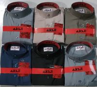 2026 Arabie Saoudite Thobe pour homme en Coton Polyester à Col Montant Blanc, Vêtement Islamique pour le Ramadan, Jubbah