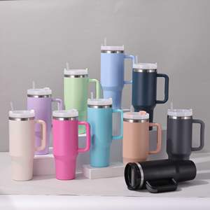 Aangepaste Reis 30Oz 40Oz Drink Waterfles Vacuüm Roestvrijstalen Tuimelaar Met Handvat En Stro - Product Image 5