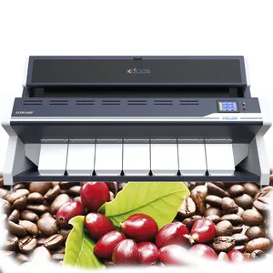 7 Channel Intelligent Coffee Bean Sorting Machine Rice Soybean Seed Chickpea Hazelnut Color Sorting Machine