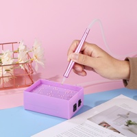 Ensemble d'outils de peinture au diamant Nouveau stylo perceuse à aspiration automatique avec plateau de rangement sous vide
