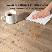 Protecteur transparent en PVC pour surfaces dures tapis de chaise de bureau tapis de chaise d'ordinateur pour sols durs emballage de commande par correspondance