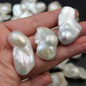 20-30MM Variety Large Particles Smooth Baroque Shaped Pearl Nucleated Irregular Odd Beads DIY Decorative Pearl