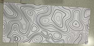 Alfombrilla de Ratón con Diseño de Chica Anime Rubia con Sonrisa Malvada, Alfombrilla de Escritorio Extendida en Tono Amarillo Cálido, Base Antideslizante, Estética de Fantasía Oscura para Juegos - Product Image 5