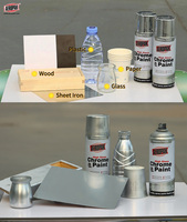 Aeropak 400ml acrylique aérosol voiture automobile extérieur miroir Chrome effet peinture meilleur prix revêtement plastique Application de pulvérisation
