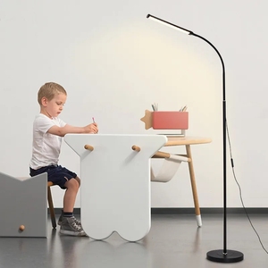 Nordic Designed Vertical Light <strong>Floor</strong> <strong>Lamp</strong> LED Modern Minimalist Style in Black White and <strong>Grey</strong> - Product Image 5