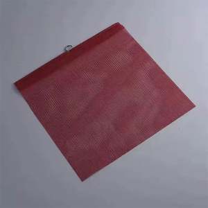 Taille personnalisée 18*18 pouces trafic camion tissu maillé drapeau de sécurité Orange avec œillets - Product Image 4