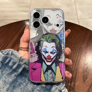 Funda transparente personalizada OEM con diseño de payaso para iPhone 17 Pro Max, cubierta trasera transparente estilo Joker, carcasa antigolpes, venta al por mayor - Product Image 3