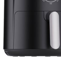 Friteuse à air électrique en plastique 1000W 2.6L, contrôle manuel, carrée, efficacité énergétique, réglable, avec panier antiadhésif, pour usage domestique
