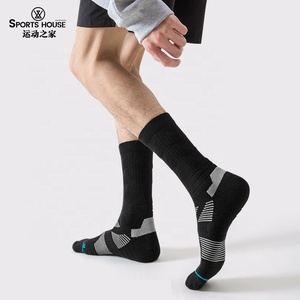 Chaussettes de randonnée en <span class=keywords><strong>laine</strong></span> mérinos thermique Coolmax Terry pour hommes, chaussettes de camping en plein air, chaussettes mi-hautes en <span class=keywords><strong>laine</strong></span> mérinos, fil de cachemire, logo - Product Image 6