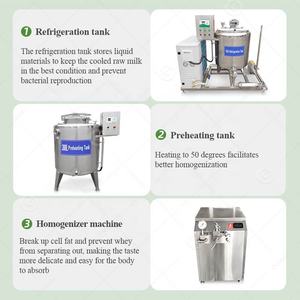 Yogur lácteo Leche de coco Fabricación griega Mini planta Pequeño equipo de proceso de ordeño Máquina Línea de producción - Product Image 3